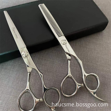 Haucsme 6.0 'Japan Hairdressing Scissors Hair Cutting Thinning Scissors Set Barber Shears Tijeras Pelo High Quality Hair Salon